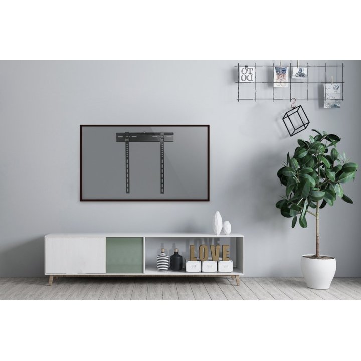 Soporte De Pared Fijo Equip 650320 Para Pantalla 32"- 55" Fijo Slim Distancia A Pared Fijo 9mm Vesa Max 400x400