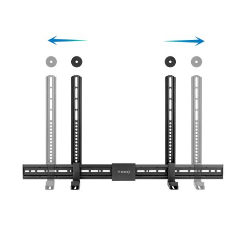 Soporte De Pared Fijo O Vesa Tooq Tqsbm-01 Para Barra De Sonido Max 15kg Color Negro