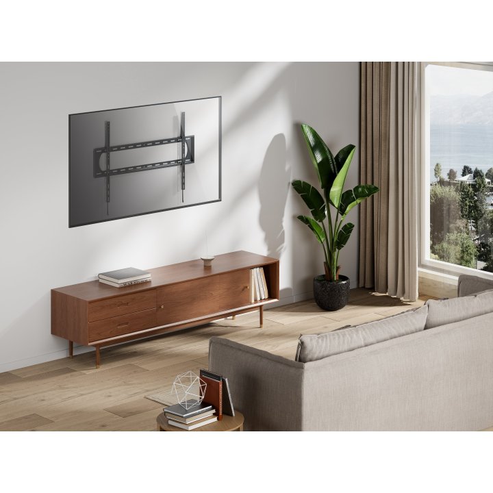 Soporte De Pared Fijo Equip Para Pantalla 60"- 120" Heavy Duty Max. 120kgs Vesa Max 900x400