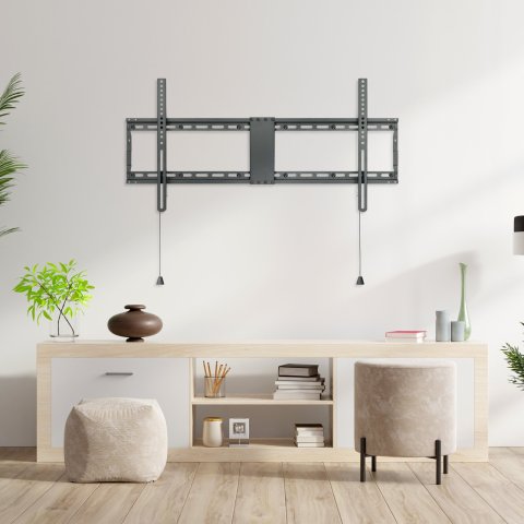 Soporte De Pared Fijo Tooq Lp4390f-b Para Pantalla 43-90" Max. 70kg Vesa Max. 800x400 Negro