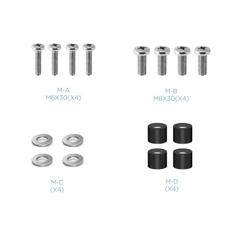 Soporte De Pared Fijo Tooq Lp4155f-b Para Pantalla 32-55" Max. 40kg Vesa Max. 400x400 Negro