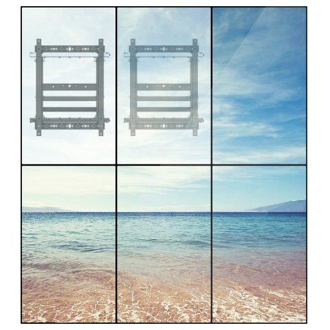 Soporte De Pared Fijo Equip 650325 Para Pantalla 19"-70" Push-in Pop-out Vesa Max 600x400 Peso Max. 50kg