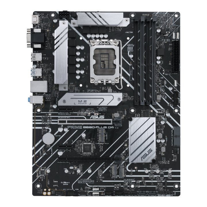 Pb Asus Prime B660-plus D4 Skt 1700 Intel Gen 12º 13º 4xddr4 3200mhz 1hdmi 1vga M.2 Pcie 4.0 Usb-c Usb3.2