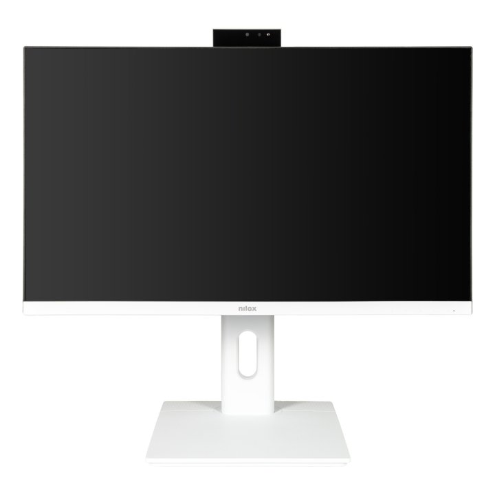 Monitor 24" Dp Hdmi Vga Nilox Nxm24regweb01 Ips Fhd 75hz 5ms 250cd m 2x2w Webcam Vesa 100x100 Blanco