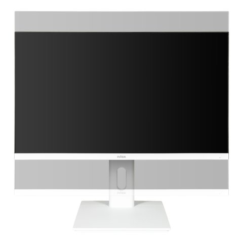 Monitor 24" Dp Hdmi Vga Nilox Nxm24regweb01 Ips Fhd 75hz 5ms 250cd m 2x2w Webcam Vesa 100x100 Blanco