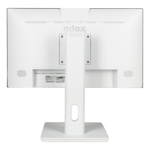 Monitor 24" Dp Hdmi Vga Nilox Nxm24regweb01 Ips Fhd 75hz 5ms 250cd m 2x2w Webcam Vesa 100x100 Blanco