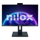 Monitor 24" Dp Hdmi Vga Nilox Nxm24regweb01 Ips Fhd 75hz 5ms 250cd m² 2x2w Webcam Vesa 100x100 Negro