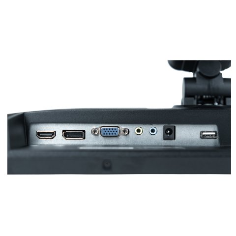 Monitor 24" Dp Hdmi Vga Nilox Nxm24regweb01 Ips Fhd 75hz 5ms 250cd m² 2x2w Webcam Vesa 100x100 Negro