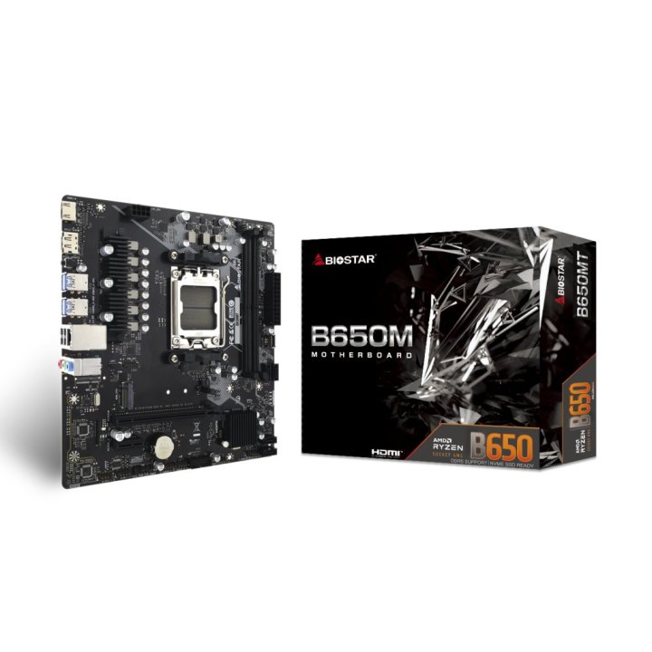Pb Biostar B650mt M-atx Skt Am5 Displayport Hdmi 2xddr5 5200mhz Glan Usb3.2 Usb Type-c M.2x4