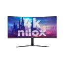 Monitor 34" Curvo Dp Hdmi Nilox Nxm344kd11 Uwqhd 3440x1440 1ms 144hz R1500 2x3w Vesa 75x75