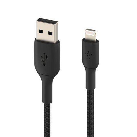 Cable Belkin Caa002bt0mbk Lightning Usb-a Trenzado Boost Charge 0.15m Negro