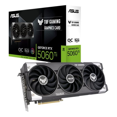 Vga Asus Tuf-rtx5060ti-o16g-gaming 16gb Gddr7 3xdp 1xhdmi Cuda 4608128bit Argb