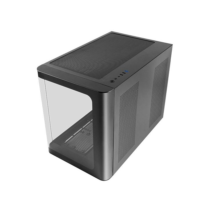 (km0) Caja Microatx Gaming Mars Gaming Mcfusionm Cristal Curvado Gpu 445mm 1x3.5 2x2.5 Negro Cash30
