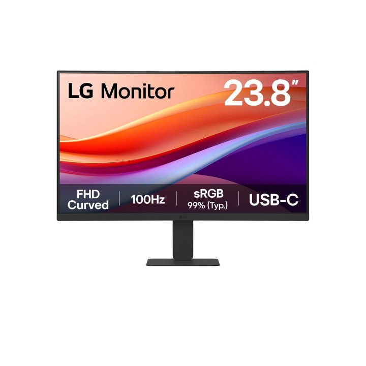 Monitor 23,8" Curvo 1500r Hdmi Usb-c Lg 24u421a-b Fhd Va, 100hz 250cd 5ms 3000 1 Vesa 100x100