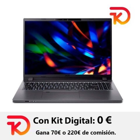 Portatil Acer Tmp216-51-g2-tco-555n Intel Core 5-120u 16" 16gb 512gb W11pro Kit Digitalgray_esp8 6t