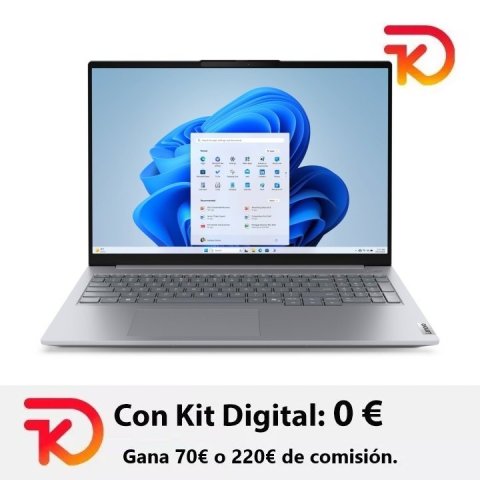 Portatil Lenovo Thinkbook 16 G8 Intel Core 5-210h 16" 16gb 512gb Rj45 W11prousb-c (thunderbolt4/usb4) Kit Digital
