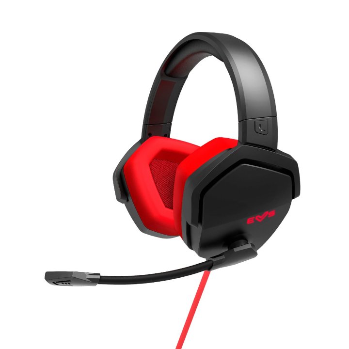 (km0) Headset Gaming Energy Sistem Esg 4 Sorround 7.1 Red Usb Drivers 50mm Micro Ajustable Boom Mic Cash30