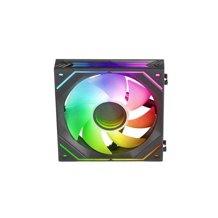 (km0) Ventilador Interno Arg Dinamico Mars Gaming Mf-linkfinity Black Modulares Pwm 120mm 360º Ventilador Y Marco Iluminado A