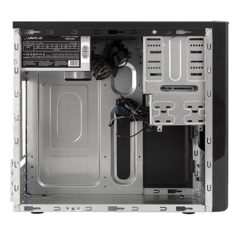 (km0) Caja Micro Atx Unykach Matx Uk 6011 Color Negro Usb 2.0 Y 3.0 Incluye F.a 500w Cash30