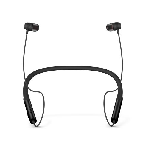 (km0) Auricular Bluetooth Energy System Neckband 3 Intrauditivos Black Banda Con Cierre Magnetico Cash30