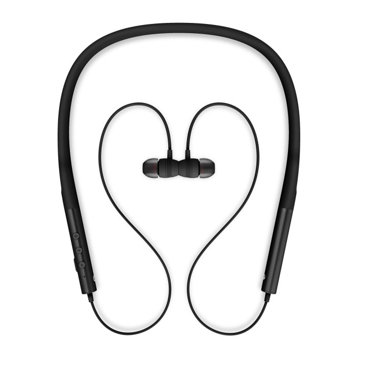 (km0) Auricular Bluetooth Energy System Neckband 3 Intrauditivos Black Banda Con Cierre Magnetico Cash30