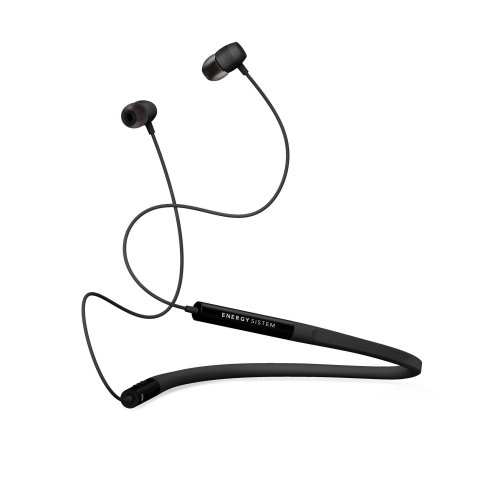 (km0) Auricular Bluetooth Energy System Neckband 3 Intrauditivos Black Banda Con Cierre Magnetico Cash30