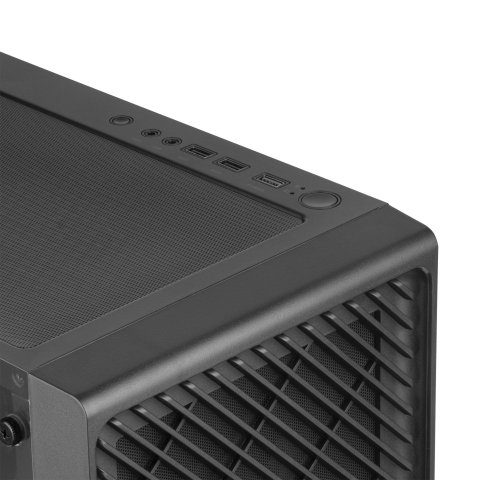 Caja Atx Semitorre Gaming Mars Gaming Mc-3000 Black Frontal Metal Mesh Lateral De Cristal Templado Sin Fuente De Alimentacion