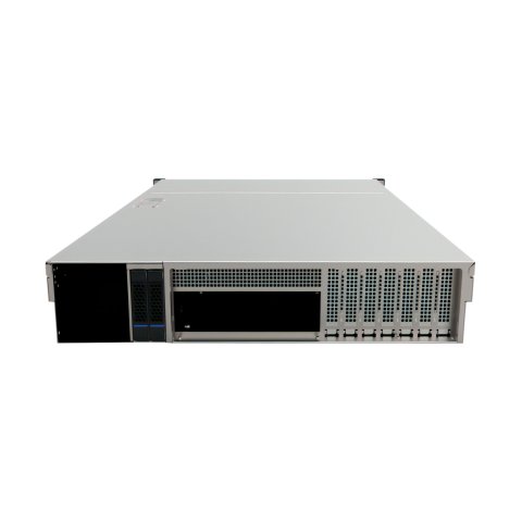 Caja Rack 19" Unykach 2u Fuente 2u Mini Redundante Plata Negro 8 Bahias Hot Swap 2xusb3.0 
