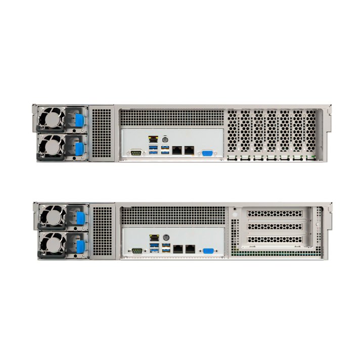 Caja Rack 19" Unykach 2u Fuente 2u Mini Redundante Plata Negro 8 Bahias Hot Swap 2xusb3.0 