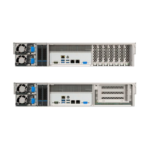 Caja Rack 19" Unykach 2u Fuente 2u Mini Redundante Plata Negro 8 Bahias Hot Swap 2xusb3.0 