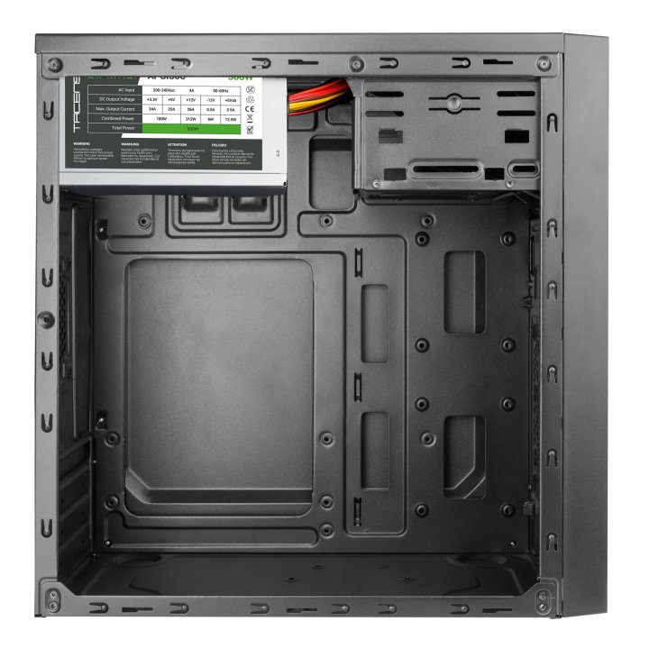 Caja Microatx Tacens Anima Ac4500 Usb3.0 Usb2.0 Full Black Ssd Con Fuente De Alimentacion De 500w Apsi500 Destinada Para Repa