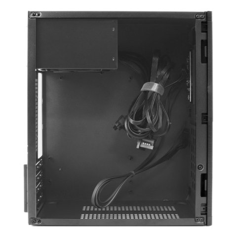 Caja Microatx Coolbox M440 Gpu 250mm 1x3.5 1x2.5 Fuente 500w Color Negro