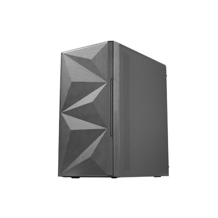 Caja Microatx Gaming Mars Gaming Mc-1500 Black Frontal Metal-mesh Lateral Crital Templado Completo Sin Fuente De Alientacion