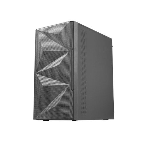 Caja Microatx Gaming Mars Gaming Mc-1500 Black Frontal Metal-mesh Lateral Crital Templado Completo Sin Fuente De Alientacion