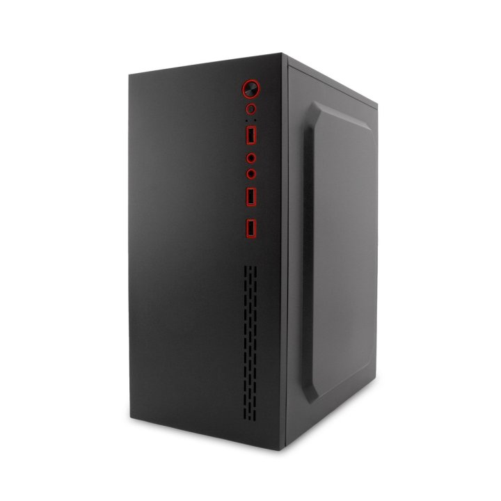 Caja Microatx Coolbox Pcc-mpc45-1 Negra. Incluye Fuente Ep 500pb Micro Atx Y Mini Itx, Gráficas De Hasta 23cm, 