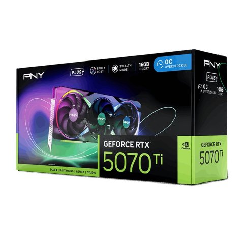 Vga Pny Geforce Rtx 5070 Ti Epic-x Rgb 16gb Gddr7 256 Bit Cuda 8960 3xdp 1xhdmi Tdp 300w Triple Fan