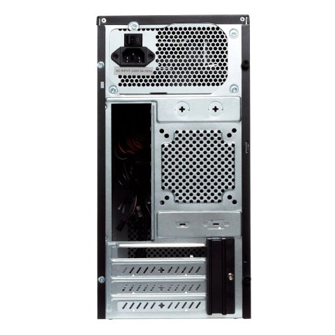 Caja Micro Atx Unykach Grey Rain Evo Color Negro Frontal Cepillado Con Regillas Laterales Usb 2.0 Y 3.0 Incluye Fuente De Ali
