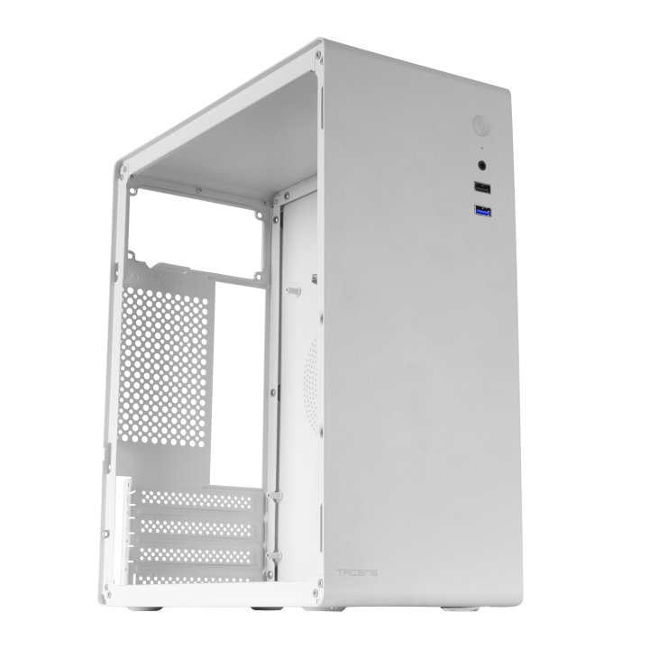 Caja Slim Ultra Compacta Micro Atx Tacens Orumx White Estructura Y En Acero Tamaño 320x146x332mm Ventilador Trasero 80mm Fuen