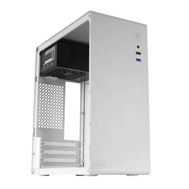Caja Slim Ultra Compacta Micro Atx Tacens Orumx White Con Fuente 500w Estructura Y En Acero Tamaño 320x146x332mm Ventilador T