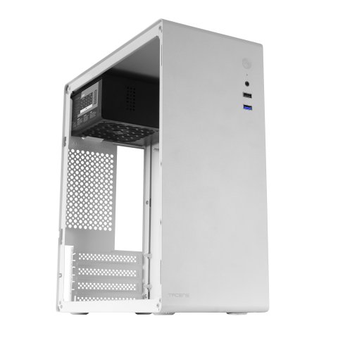 Caja Slim Ultra Compacta Micro Atx Tacens Orumx White Con Fuente 500w Estructura Y En Acero Tamaño 320x146x332mm Ventilador T