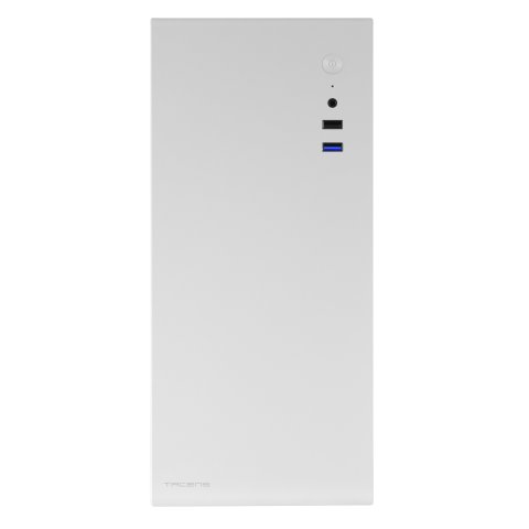 Caja Slim Ultra Compacta Micro Atx Tacens Orumx White Con Fuente 500w Estructura Y En Acero Tamaño 320x146x332mm Ventilador T