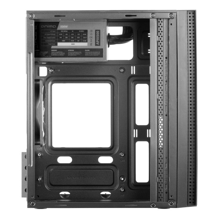 Caja Microatx Tacens Anima Acx Premium Black Usb3.0 Ventilador Traser 12cm Con Fuente De Alimentacion 500w