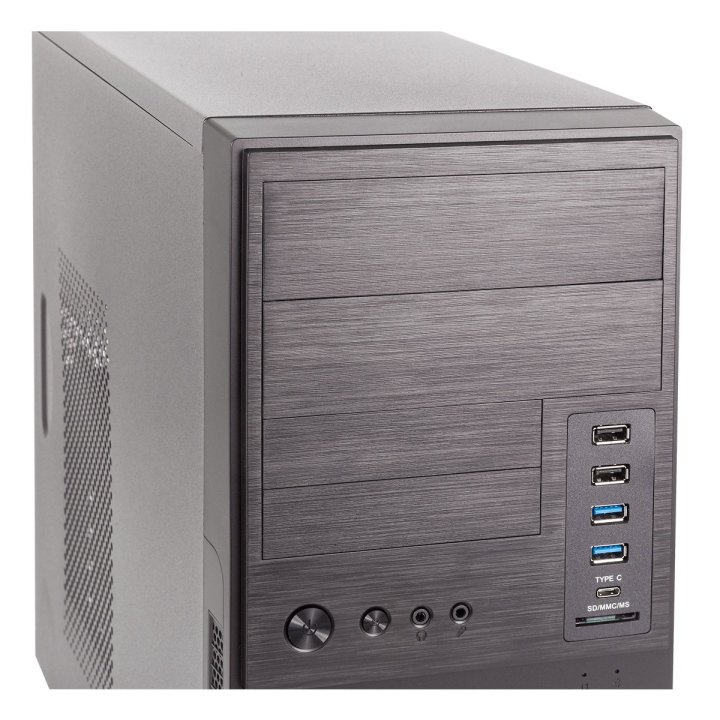 Caja Micro Atx Unykach Matx Caviar 6k Pro Usb 2.0 3.0 Y Type-c Card Reader Color Negro Sin Fuente De Alimentacion