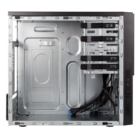 Caja Micro Atx Unykach Matx Caviar 6k Pro Usb 2.0 3.0 Y Type-c Card Reader Color Negro Sin Fuente De Alimentacion
