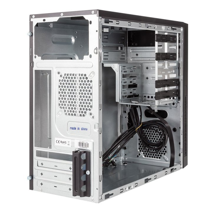 Caja Micro Atx Unykach Matx Caviar 6k Pro Usb 2.0 3.0 Y Type-c Card Reader Color Negro Sin Fuente De Alimentacion
