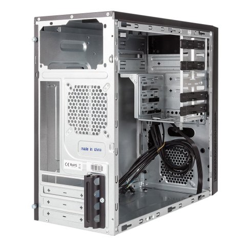 Caja Micro Atx Unykach Matx Caviar 6k Pro Usb 2.0 3.0 Y Type-c Card Reader Color Negro Sin Fuente De Alimentacion