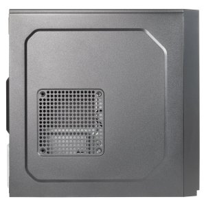 Caja Micro Atx Unyka Aero C11 Black Frontal Con Efecto Aluminio Cepillado Bahias Frontales 2x 3.5" Y 2.5" Sin Fuente De Alime 2