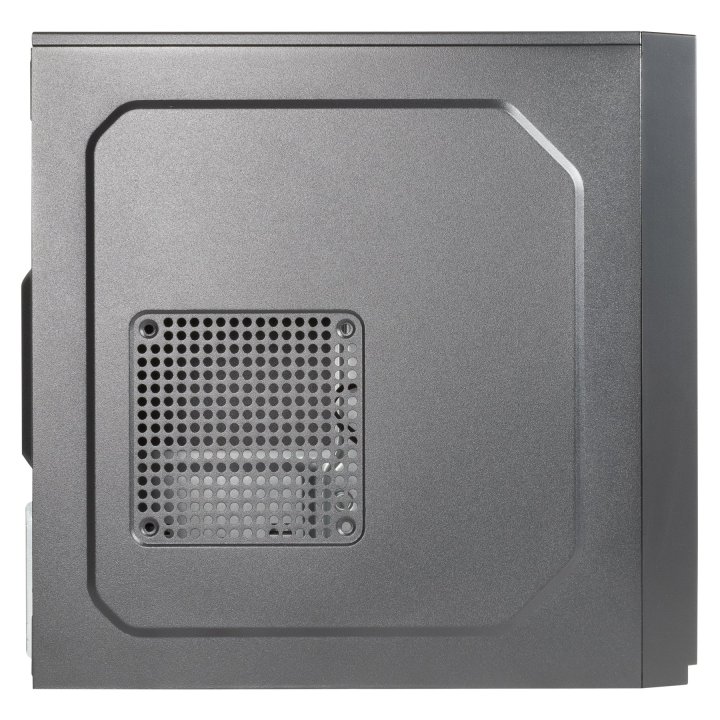 Caja Micro Atx Unyka Aero C11 Black Frontal Con Efecto Aluminio Cepillado Bahias Frontales 2x 3.5" Y 2.5" Sin Fuente De Alime