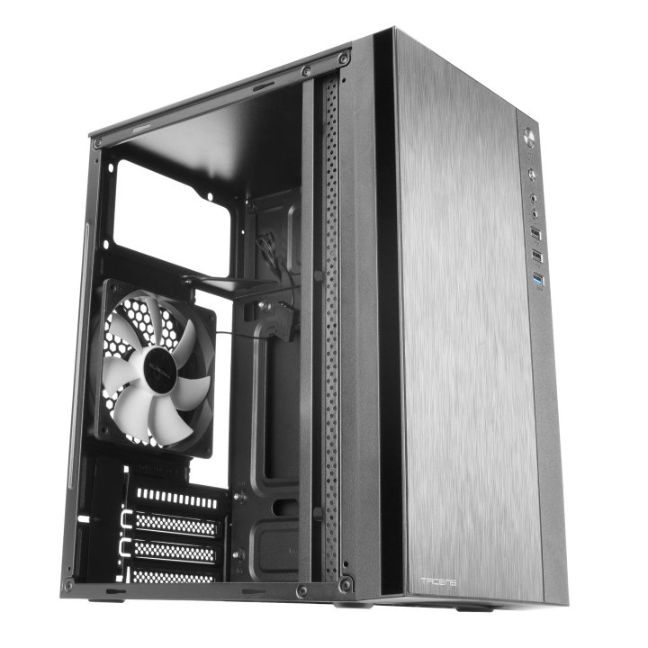 Caja Microatx Tacens Anima Acx Premium Black Usb3.0 Ventilador Traser 12cm Sin Fuente De Alimentacion