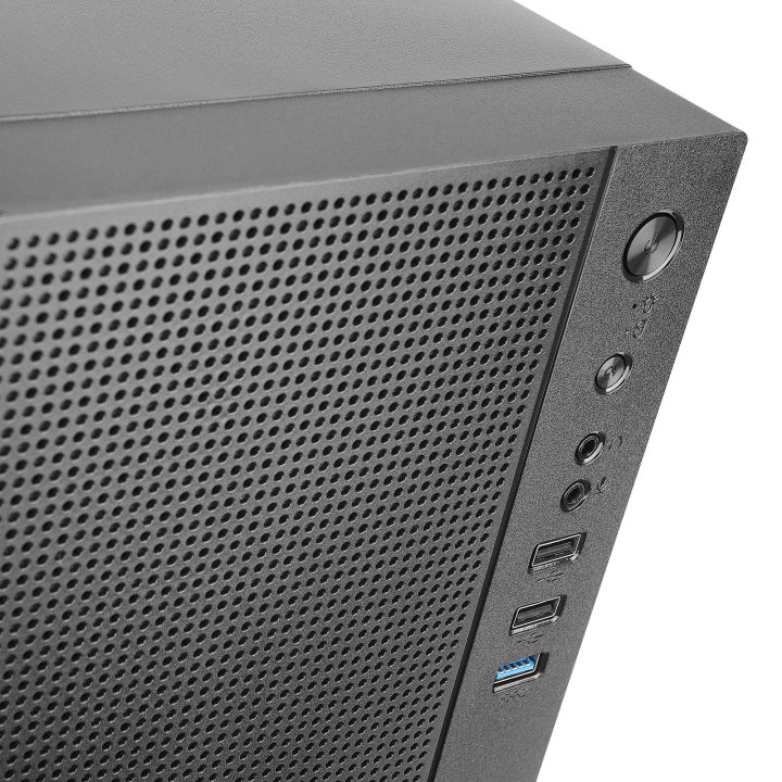 Caja Microatx Tacens Anima Ac5 Usb3.0 Usb2.0 Frontal Mesh Black Con Fuente De Alimentacion 500w Apiii500si 85% De Eficiencia